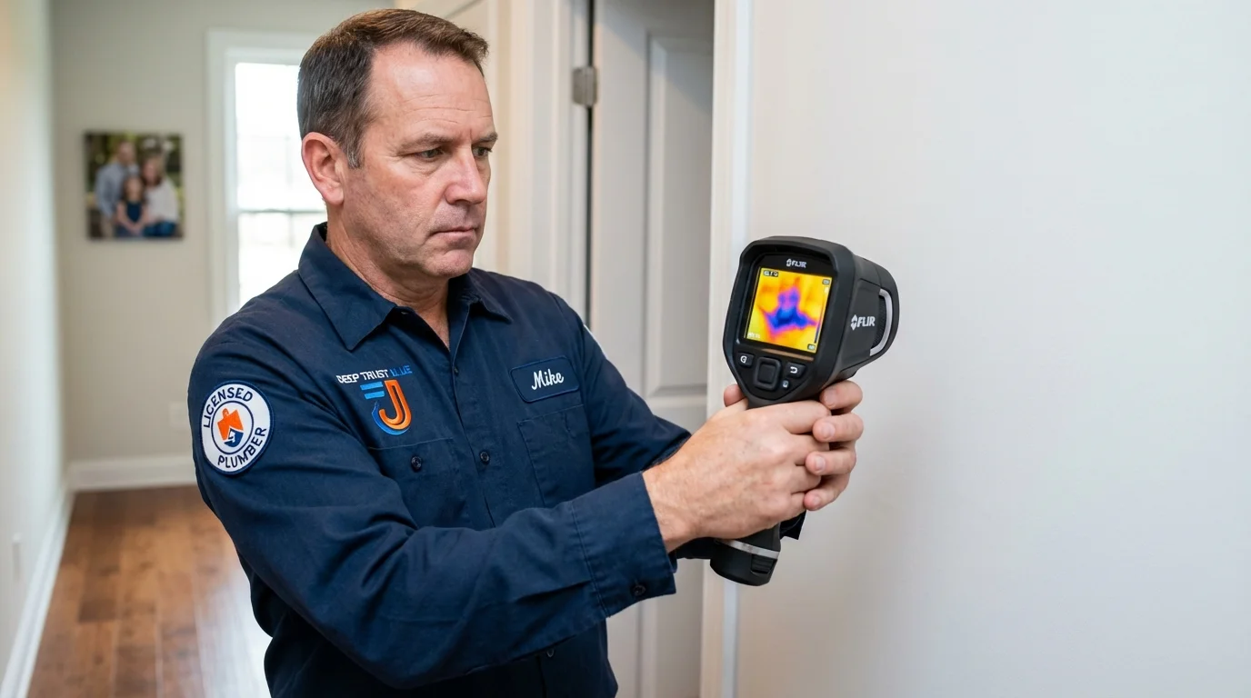 Thermal imaging leak detection by Johns Plumbing LLC in Conley